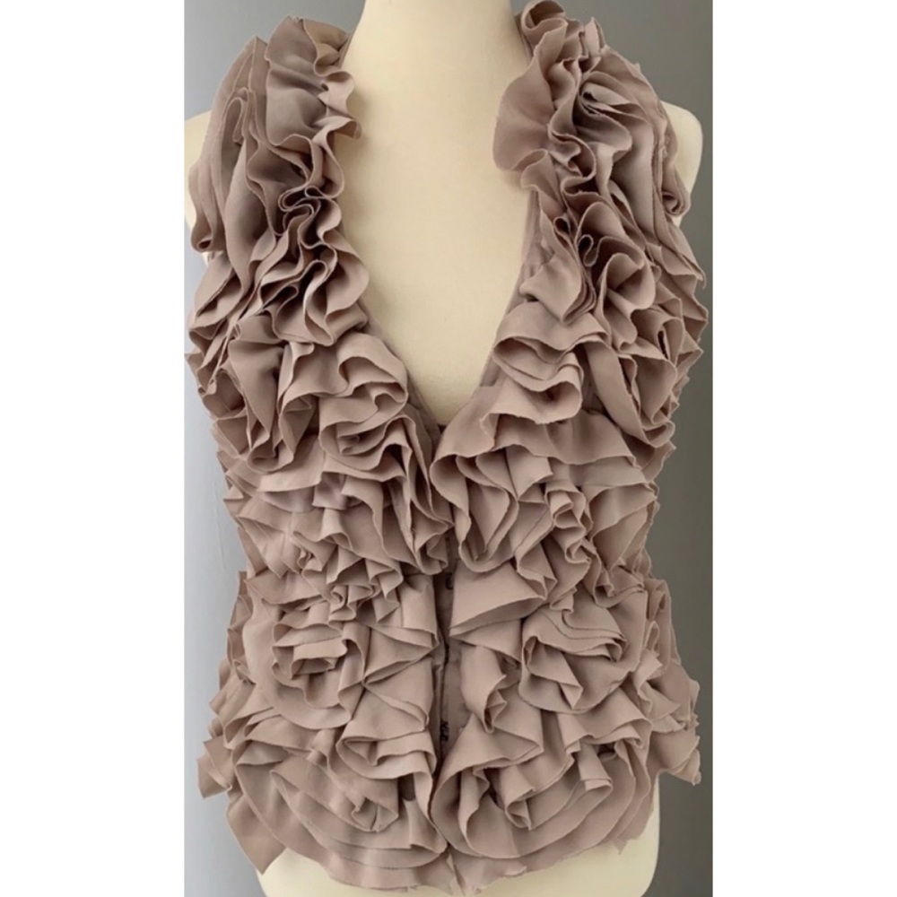 Ruffle halter top